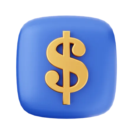 Dollar Sign  3D Icon