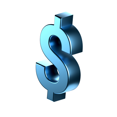 Dollar sign  3D Icon