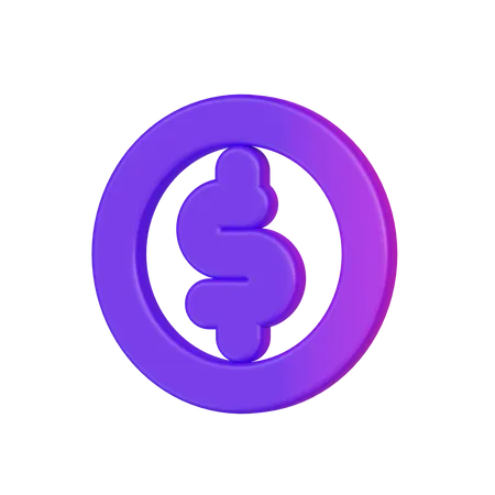 Dollar Sign  3D Icon