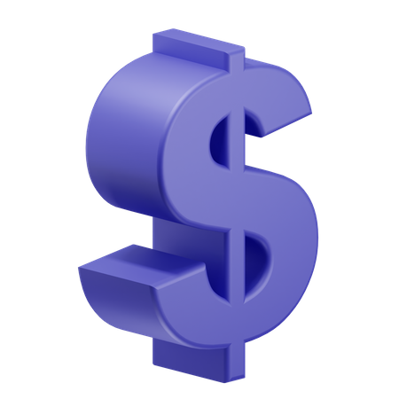 Dollar Sign  3D Icon