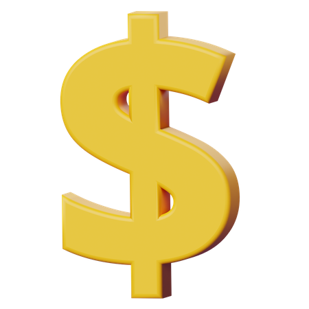 Dollar Sign  3D Icon