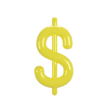 Dollar Sign  3D Illustration