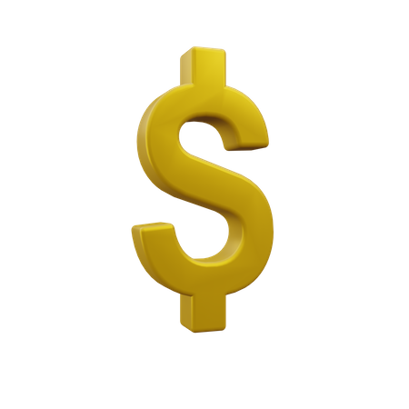 Dollar sign 3D Icon