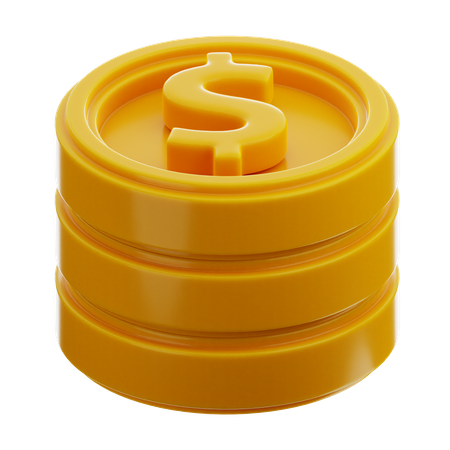 Dollar Stack  3D Icon