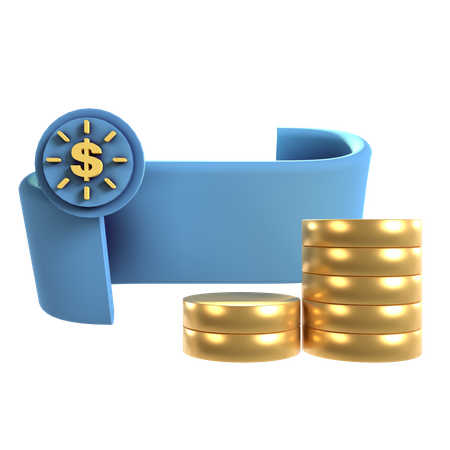 Dollar Stack  3D Icon