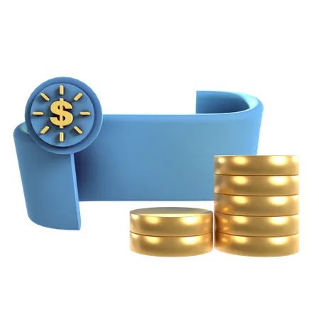 Dollar Stack  3D Icon