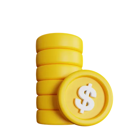 Dollar Stack  3D Icon