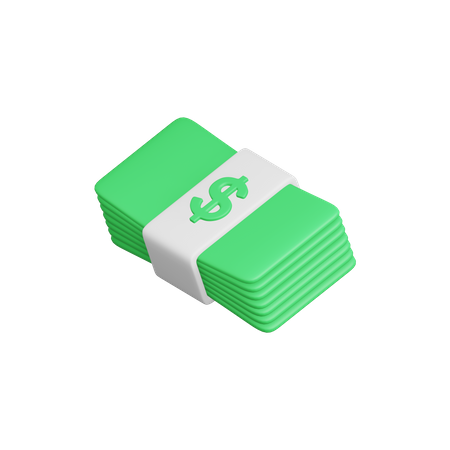 Dollar Stack  3D Illustration