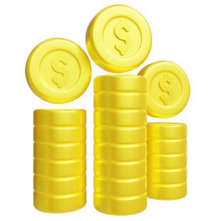 Dollar Stack  3D Icon
