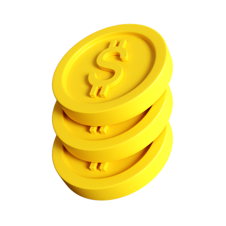 Dollar-Stapel  3D Icon