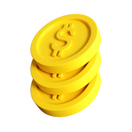 Dollar-Stapel  3D Icon