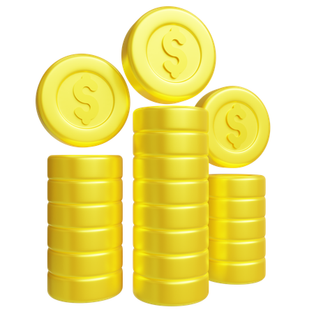 Dollar-Stapel  3D Icon