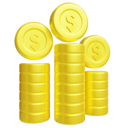 Dollar-Stapel  3D Icon