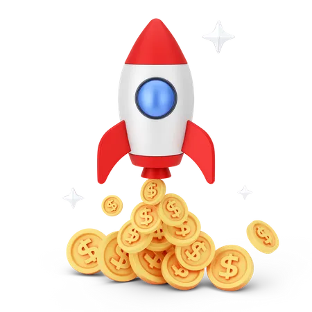 Dollar Startup  3D Icon