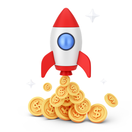 Dollar Startup 3D Icon