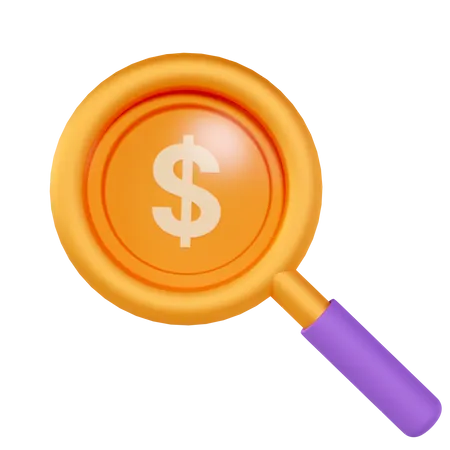 Dollarsuche  3D Icon