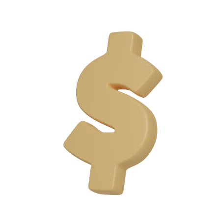 Dollar Symbol Icon 3 D Icon Financial And Banking 3 D Illustration 3D Icon