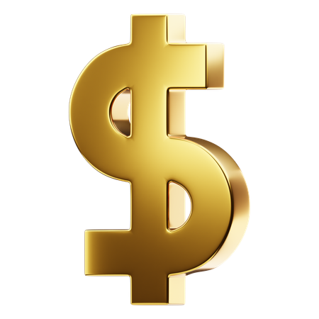 Dollar symbol  3D Icon