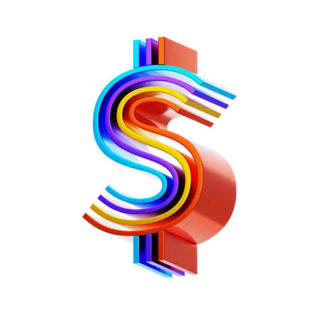 Dollar Symbol  3D Icon