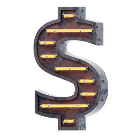 Dollar Symbol  3D Icon