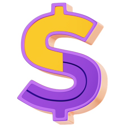 Dollar Symbol  3D Icon