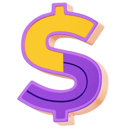 Dollar Symbol  3D Icon