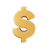 graphics of dollar gold sign