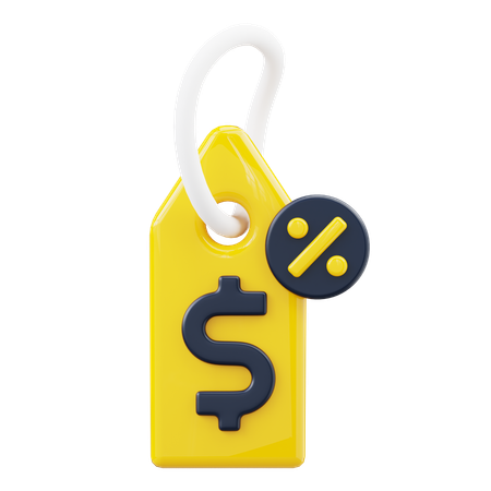 Dollar Tag  3D Icon