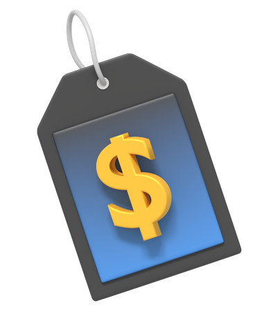 Dollar Tag  3D Icon