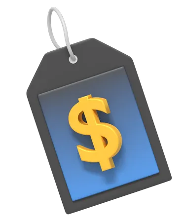 Dollar Tag  3D Icon