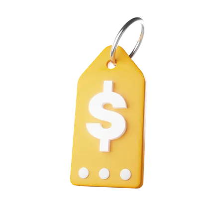 Dollar Tag  3D Icon