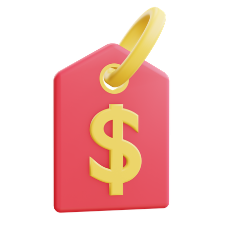 Dollar Tag  3D Icon