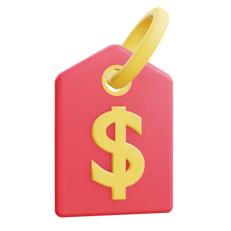 Dollar Tag  3D Icon