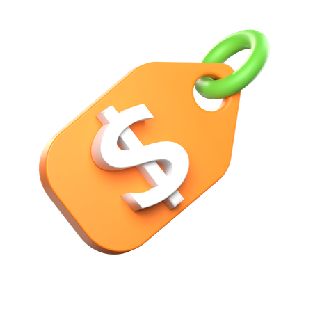 Dollar Tag  3D Icon