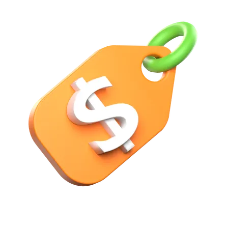 Dollar Tag  3D Icon