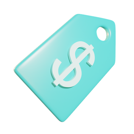 Dollar Tag  3D Icon