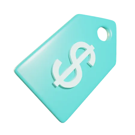Dollar Tag  3D Icon