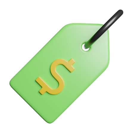 Dollar Tag  3D Icon