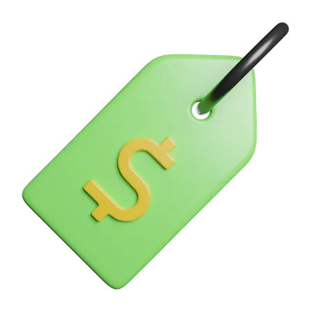 Dollar Tag  3D Icon