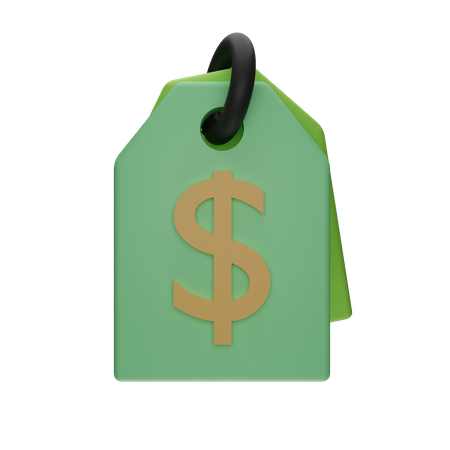 Dollar Tag  3D Icon