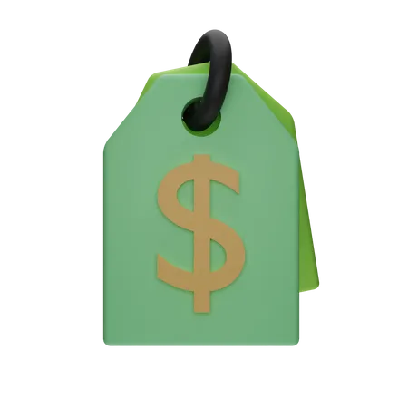 Dollar Tag  3D Icon