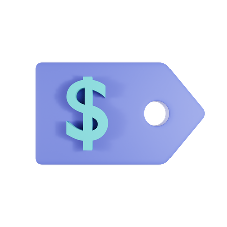 Dollar Tag  3D Icon