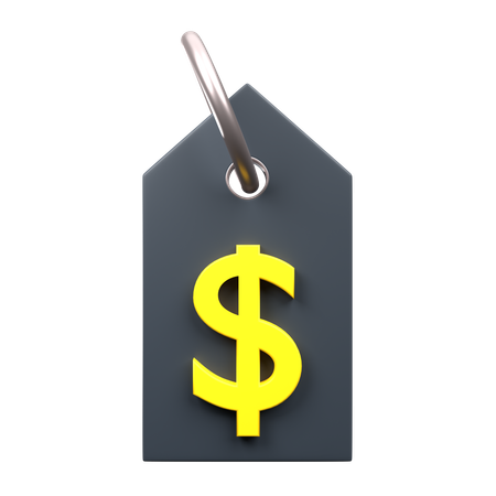 Dollar Tag  3D Icon