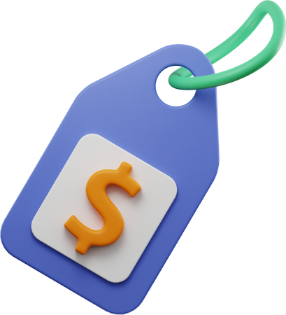 Dollar Tag  3D Illustration