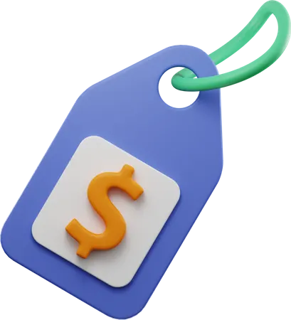 Dollar Tag  3D Illustration