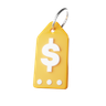 3d dollar tag logo
