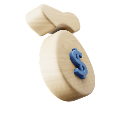 Dollar-Tasche  3D Icon