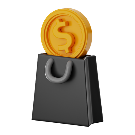 Dollar-Tasche  3D Icon