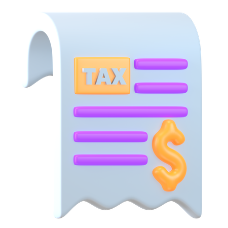 Dollar Tax  3D Icon