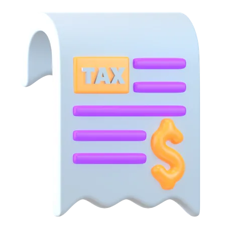 Dollar Tax  3D Icon